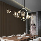 Glass Bubble LED Chandelier Dining Room Pendant Lighting
