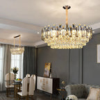 Luxury Crystal Chandelier: Modern Living Room & Dining Room LED Lighting