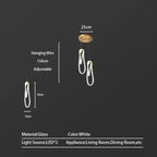 LED Pendant Chandelier for Living & Dining Room Luxury Lighting Fixture