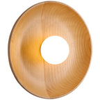 Wood Round Plate Wall Lights LED Nordic Modern Sconce for Home Décor