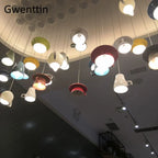 Ceramic Cup Pendant Lights Ceiling Chandeliers Modern Hanging Lamp