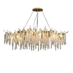 Gold Aluminium Branch Pendant Light Chandelier for Modern Dining Room Decor