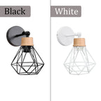Retro Wood Wall Sconce Vintage Ceiling Pendant Lights for Home Décor