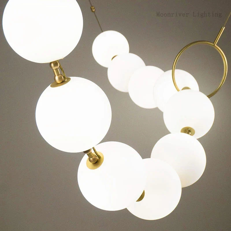Necklace Pendant Light | Luxury Glass Ball Chandelier for Home