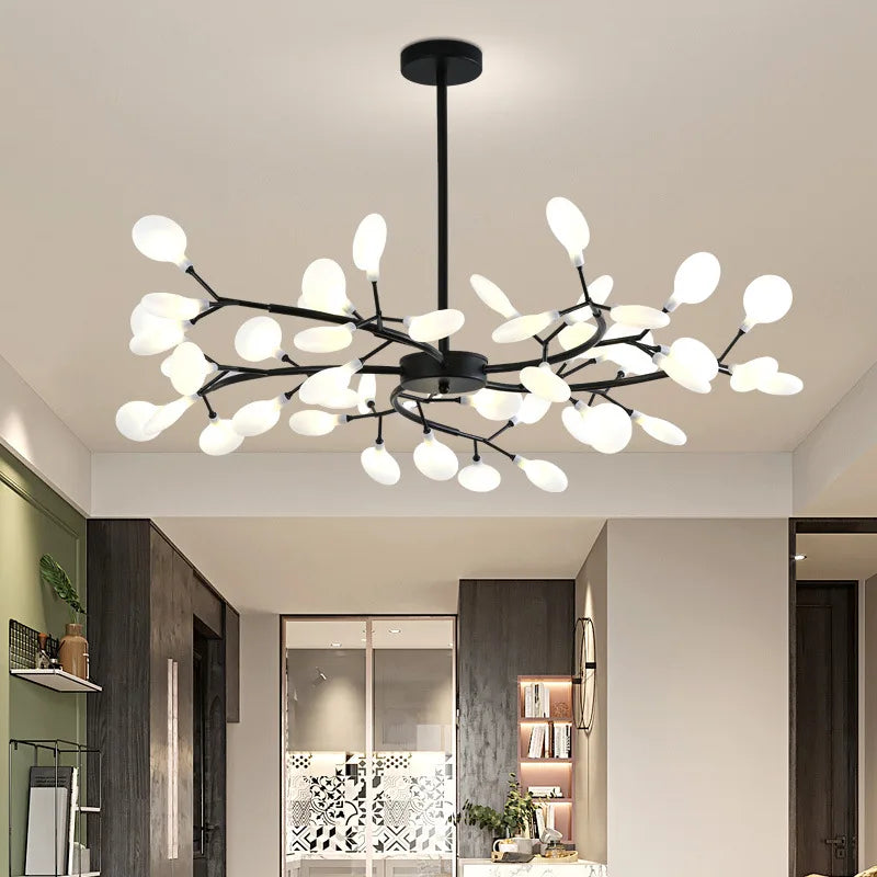 Firefly LED Chandelier: Modern Luxurious Pendant Lamp for Home Decor Lighting