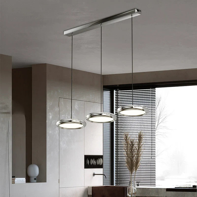Modern LED Circle Pendant Chandelier for Dining Room & Kitchen