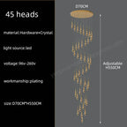 Crystal Pendant Chandelier for High Ceilings