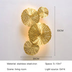 Nordic Lotus Leaf Wall Light: Industrial Style Retro Sconce for Home and Hotel