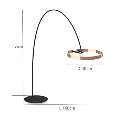 Nordic LED Fishing Floor Lamp for Elegant Indoor Decor.