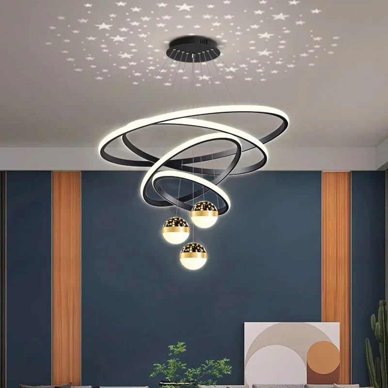 Nordic Dining Pendant Lamp for Living Room Ceiling Chandelier Lighting
