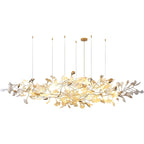 Luxe Ginkgo Leaves Chandelier Pendant Light for Living Room Bedroom