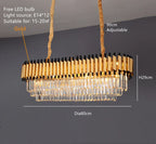 Luxury K9 Crystal Ceiling Chandelier: High-end LED Lighting for Home Decor