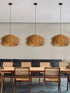 Wabi Sabi Rattan Pendant Lights: Nordic Retro Style for Home, Restaurant, Bar & Bedroom