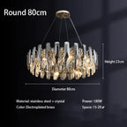 Crystal LED Chandelier: Modern Luxury Room Decor Pendant Light for Home, Bedroom, Restaurant & Ceiling