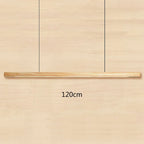 Black Walnut Dining Pendant Light: Simple Log Strip Design for Dining Room, Office
