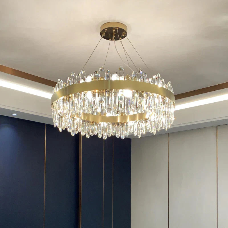 Crystal Chandelier: Post-Modern High-End Luxury for Living Room, Bedroom, and Restaurant