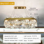 Crystal Chandelier: Post-Modern High-End Luxury for Living Room, Bedroom, and Restaurant
