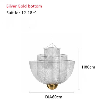 Meshmatic Grid Ceiling Chandelier Dimmable Led Indoor Lighting