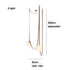 Glass Ball Pendant Lamp for Loft Living Dining Room, LED Lighting