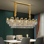 LED Sunflower Crystal Ceiling Chandelier for Home Decor and Lighting Fixture