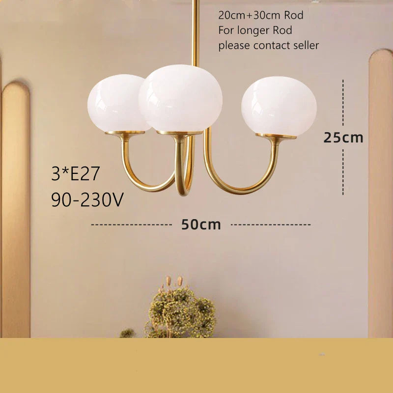 Cream Pink Bedroom Pendant Light for Cozy Living Spaces