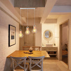 Modern Wood Pendant Light Fixture for Living Dining Kitchen Bedroom