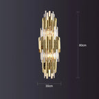 Gold Crystal LED Wall Lamp for Elegant Home Lighting