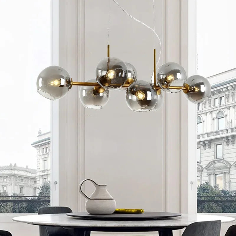 Postmodern Bean Chandelier for Living and Dining Rooms by Samsarah Lighting