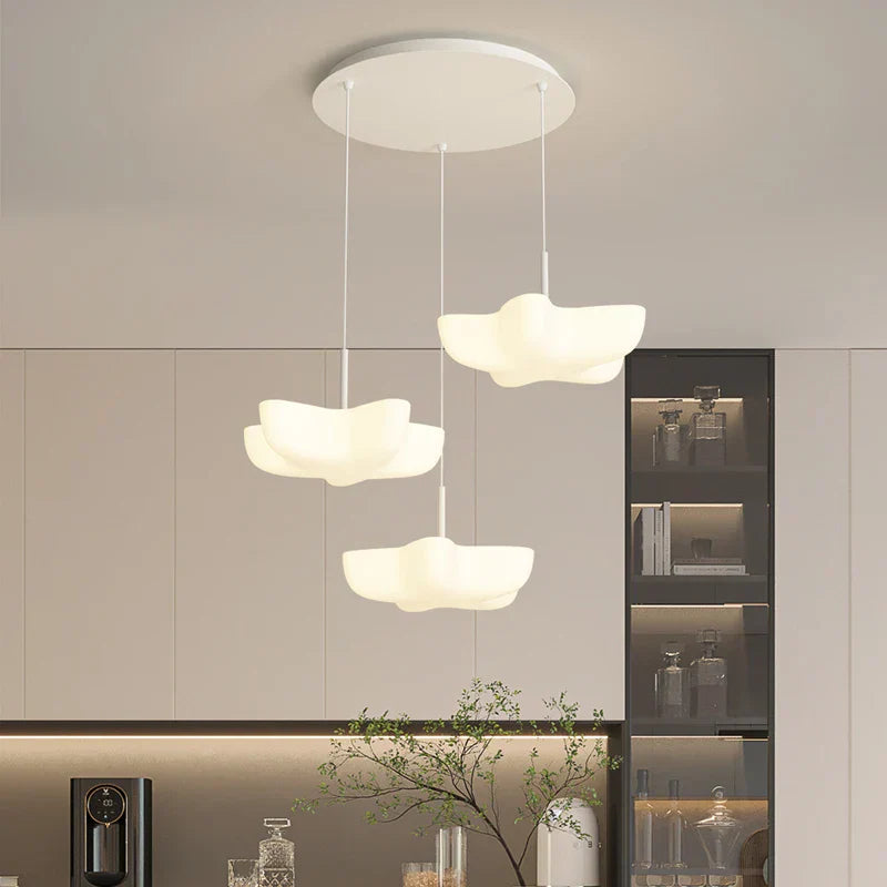 Cloud White Floating Pendant Chandelier for Dining Room, Kitchen Island, Indoor Lighting