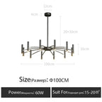 Nordic Modern Chandelier Minimalist Ceiling Light for Living Room Bedroom Dining Home