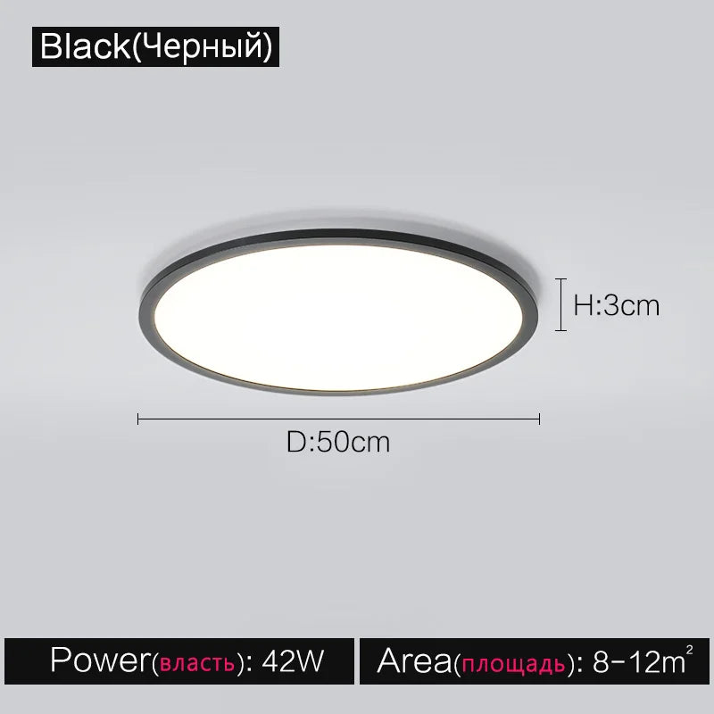 Modern Round LED Ceiling Lamp for Living Room, Bedroom, Dining Room, Balcony, and Corridor