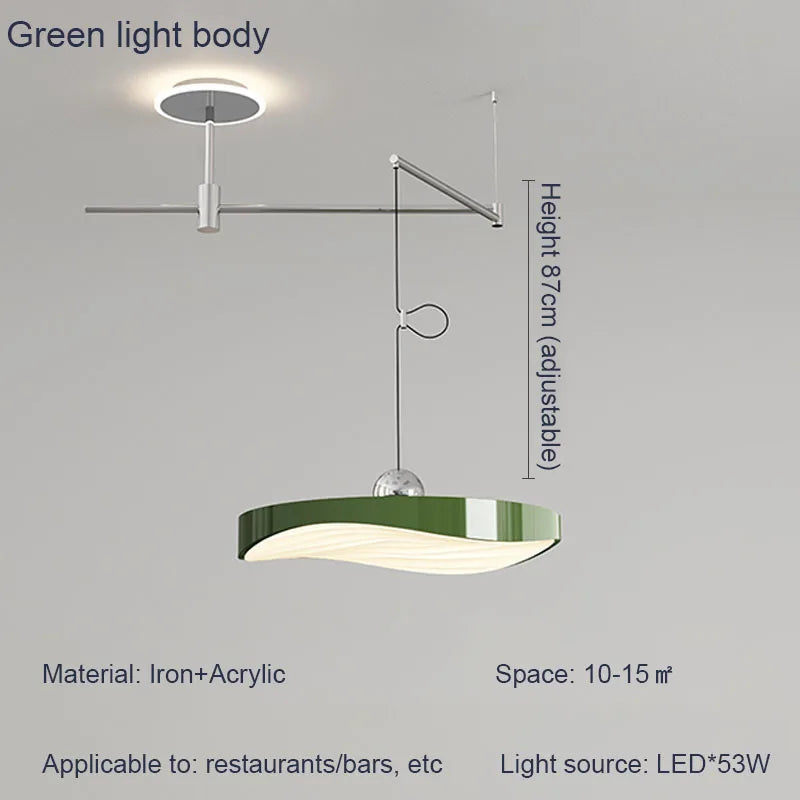 Modern Dining Table Pendant Lights, Movable Indoor Lighting for Home Decoration