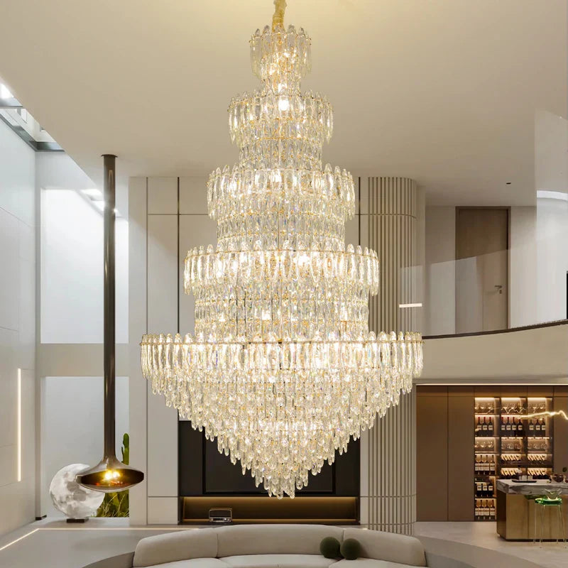 Luxury Crystal Chandelier: Modern European Style Main Dining Room & Living Room Lighting