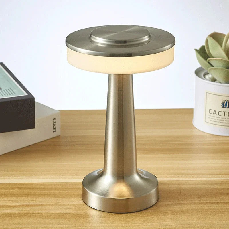 Touch LED Charging Table Lamp for Dining Hotel Bar Coffee Desk, Living Room Decor