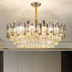 Luxury Crystal Chandelier: Modern Living Room & Dining Room LED Lighting