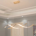 Modern Nordic LED Pendant Light - Chrome/Gold Plated Finish