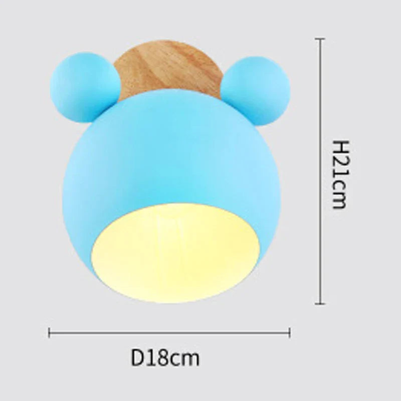 Cartoon Mouse Wall Lamp | Nordic LED Sconce for Kids' Room & Bedroom