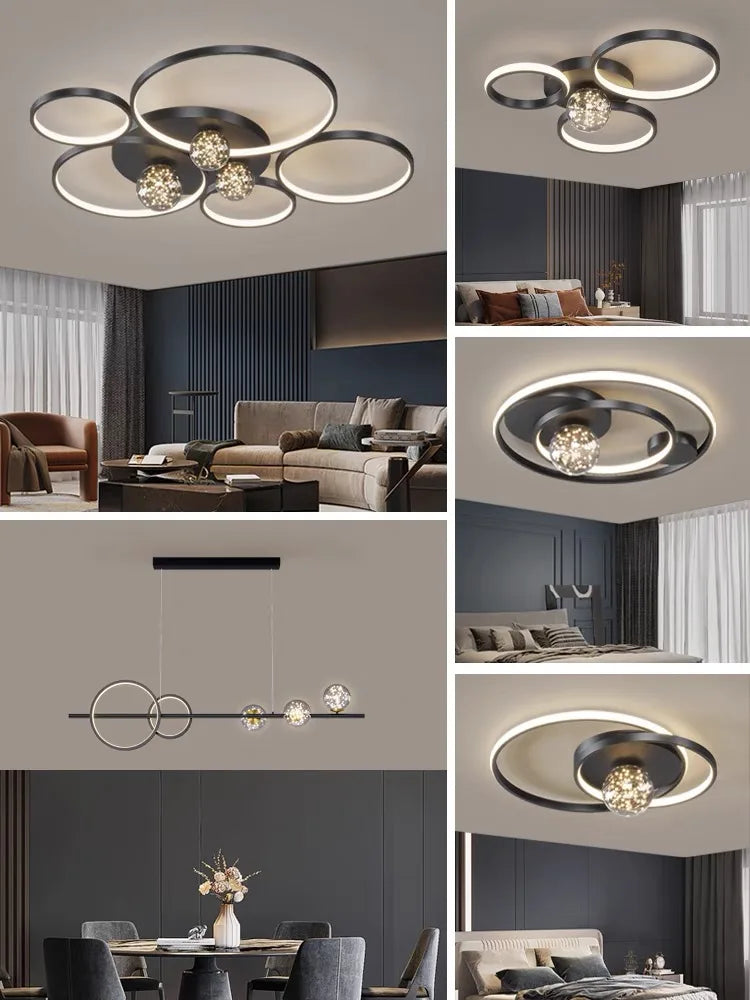 Gypsophila Chandelier: Modern Ceiling Light for Living Room, Bedroom, Home.