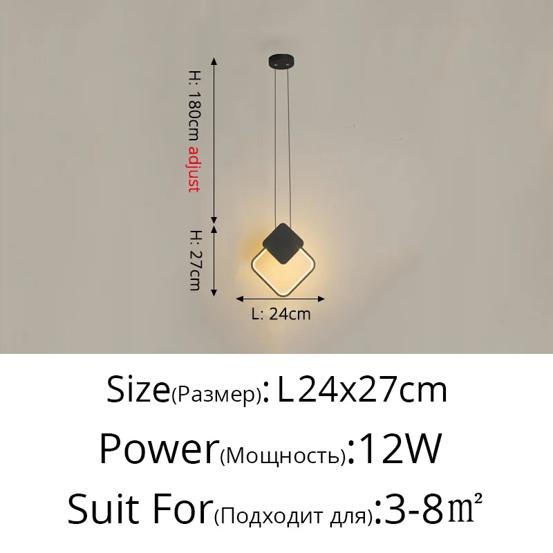 Modern LED Pendant Lights for Living Room Bedroom Bar Decor Lighting