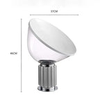 Glass Radar Shade LED Desk Lamp for Bedroom & Living Room Lighting