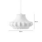 Viscontea Silk Pendant Light: Designer Italian Lamp for Living Room, Bedroom, Kitchen & Dining