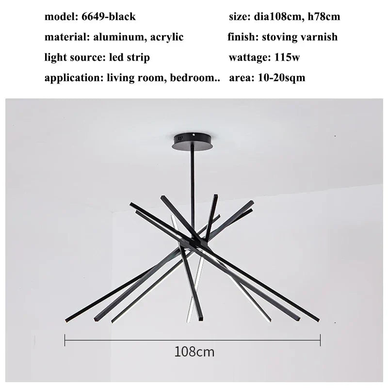Nordic Minimalist LED Pendant Lights for Living Room Decoration