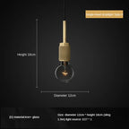 Gold LED Pendant Light – Luxury Nordic Retro Design
