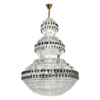 Crystal Chandelier Luxury Duplex Building Hollow Luxury Lamp