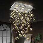 Luxury Led Crystal Chandelier for Living Dining Room, Elegant Home Decor Lighting