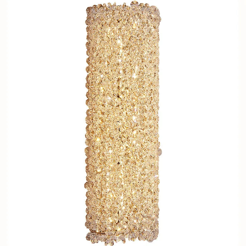 Crystal Wall Lamp: Modern Minimalist Master Bedroom Lighting