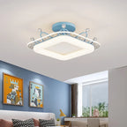 Kids' Room Ceiling Light in Gold Pink Blue for Bedroom and Living Room
