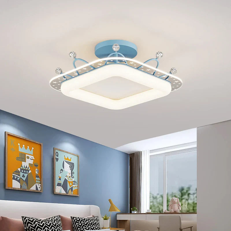 Kids' Room Ceiling Light in Gold Pink Blue for Bedroom and Living Room