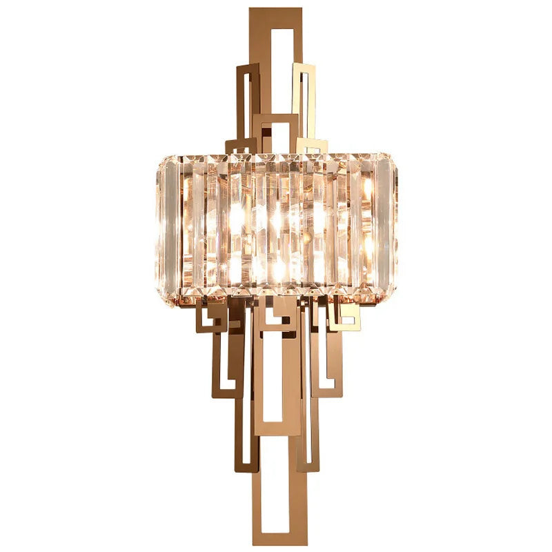 Crystal Wall Lamp: Modern Nordic Indoor Lighting for Living Room, Bedroom, and Staircase