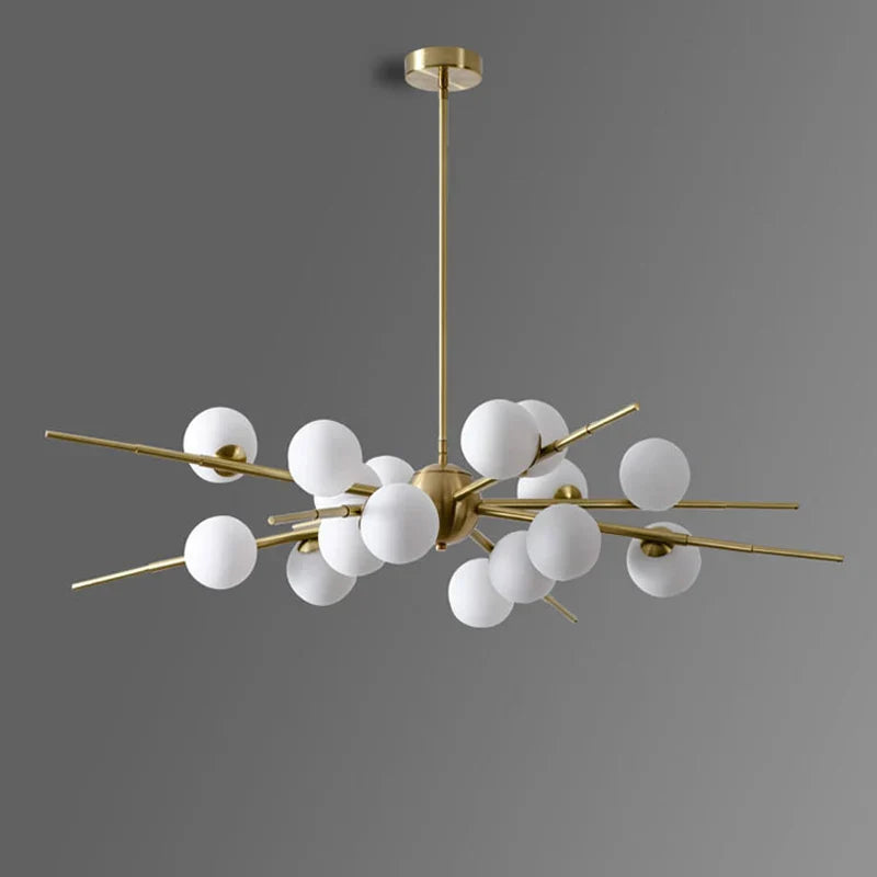 Nordic Style Molecular Branch Chandelier